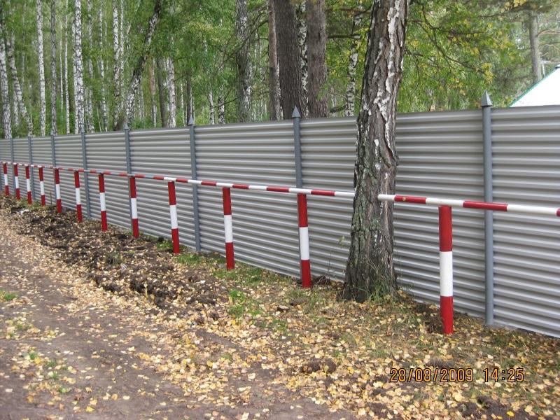 Заборы из профлиста в Новосибирске изготовление Заборы из профлиста в Новосибирске изготовление